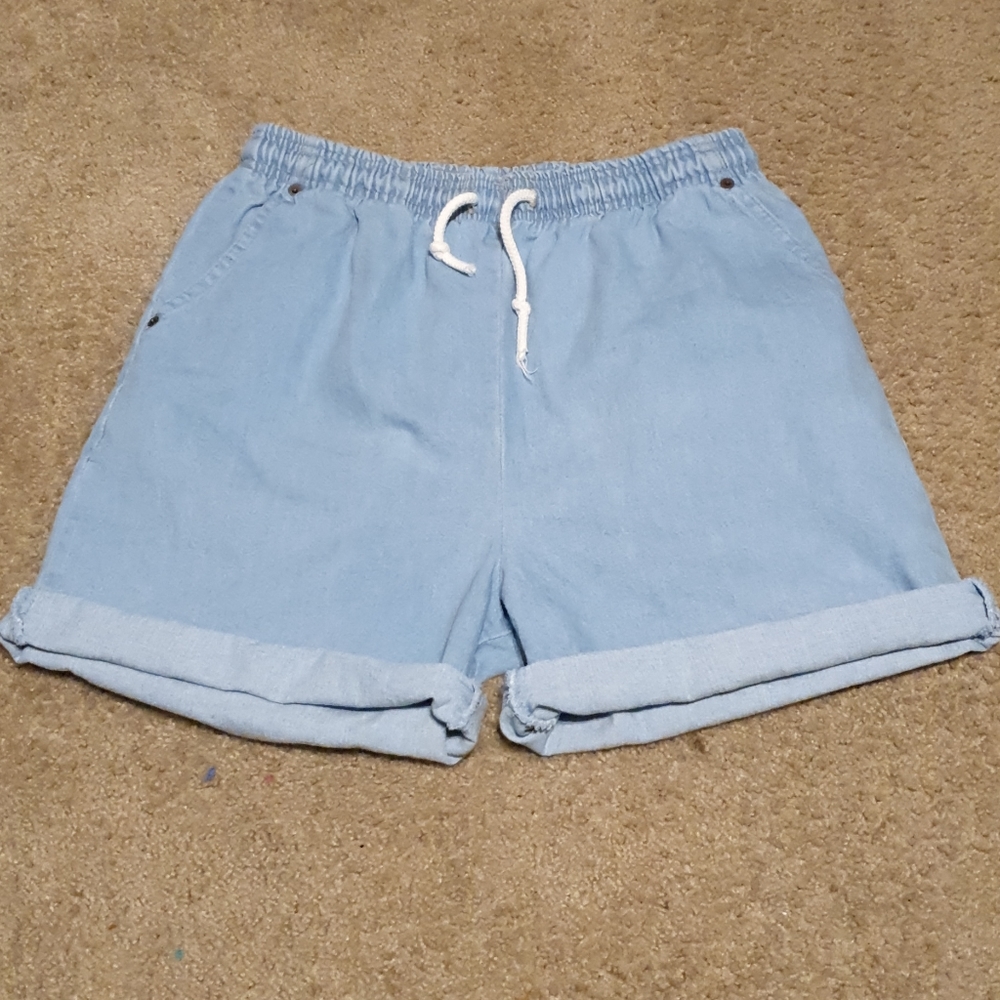 Vtg Mens Blue Jean Board Shorts